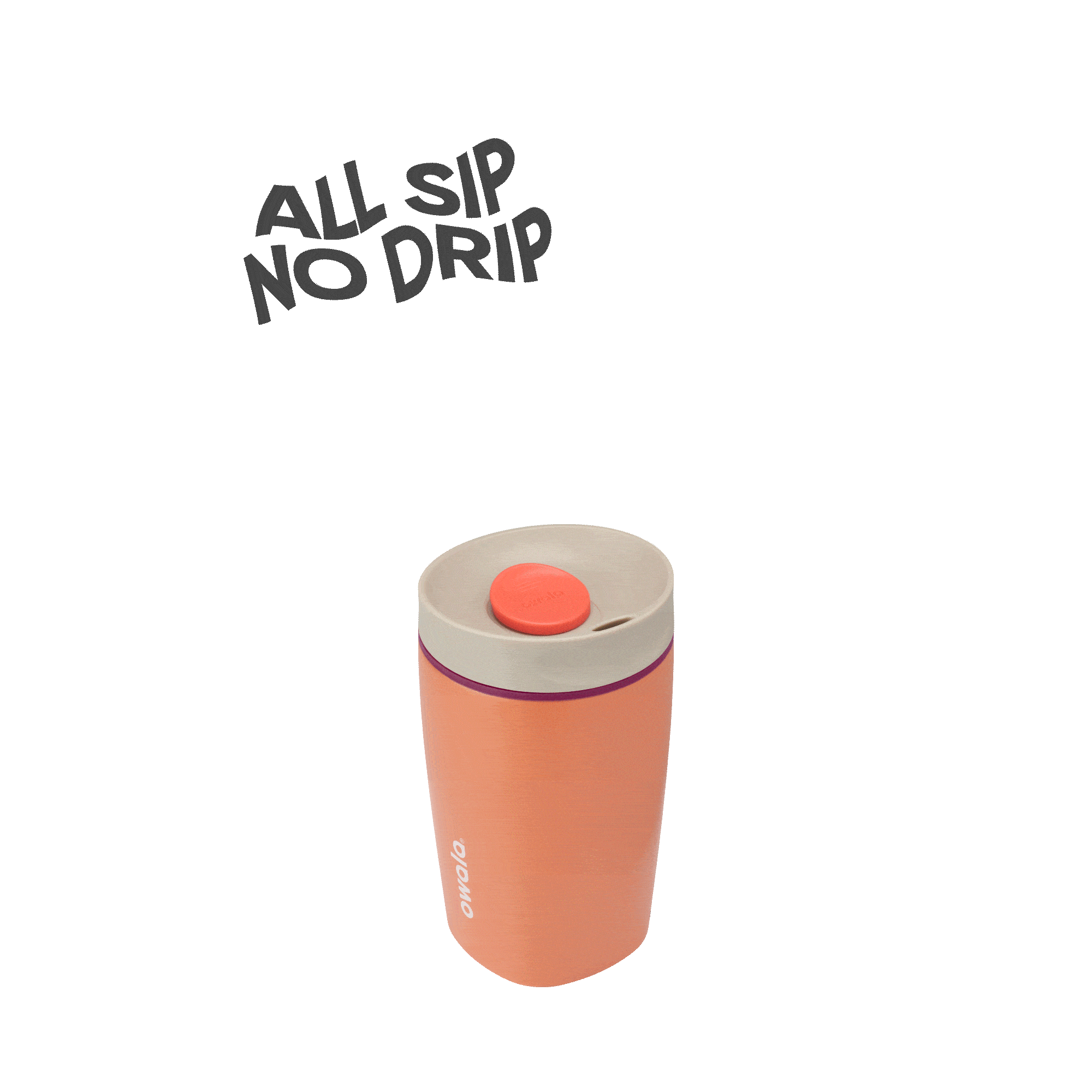 SmoothSip Slider 12oz in Campfire Nights, rotating view