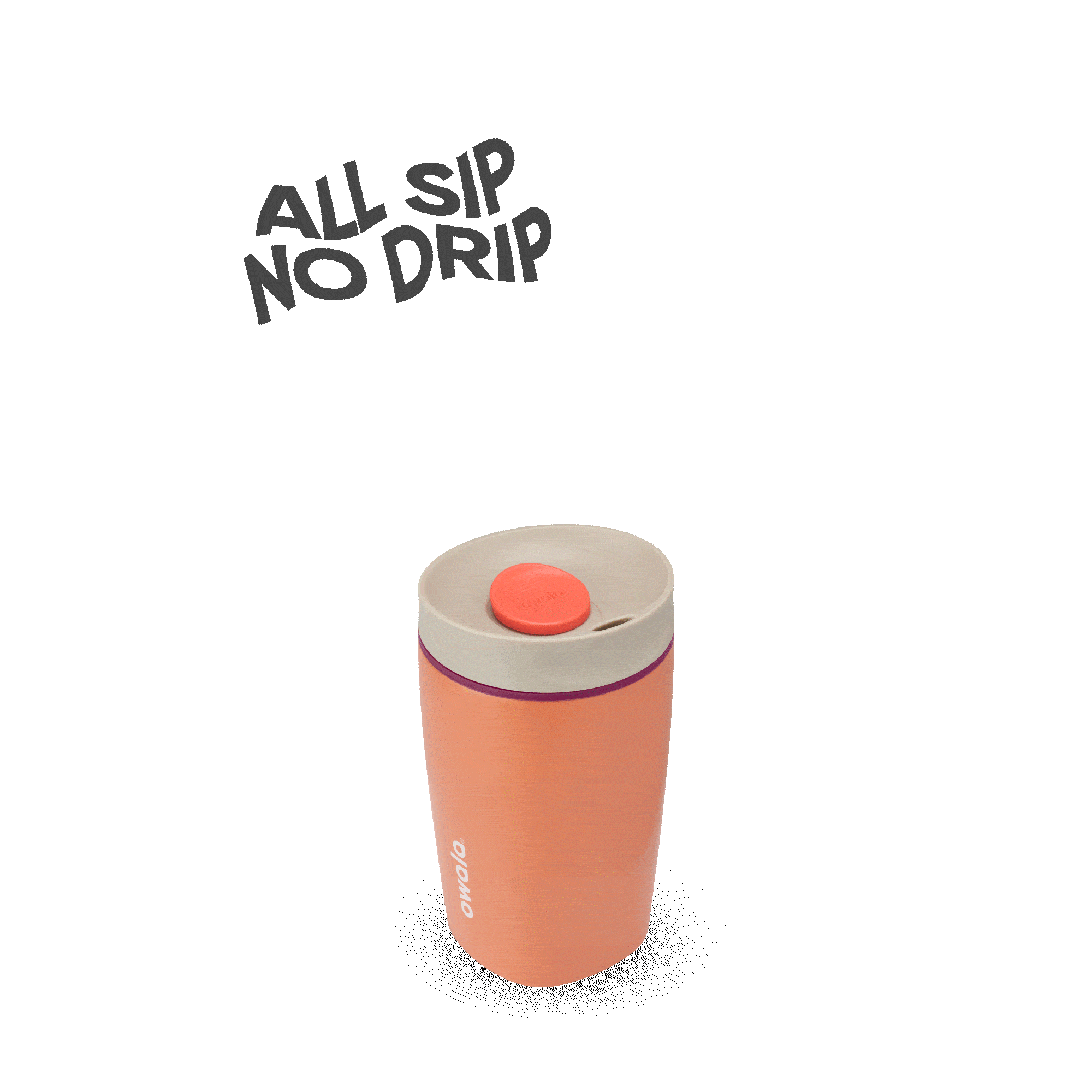 SmoothSip Slider 12oz in Campfire Nights, rotating view