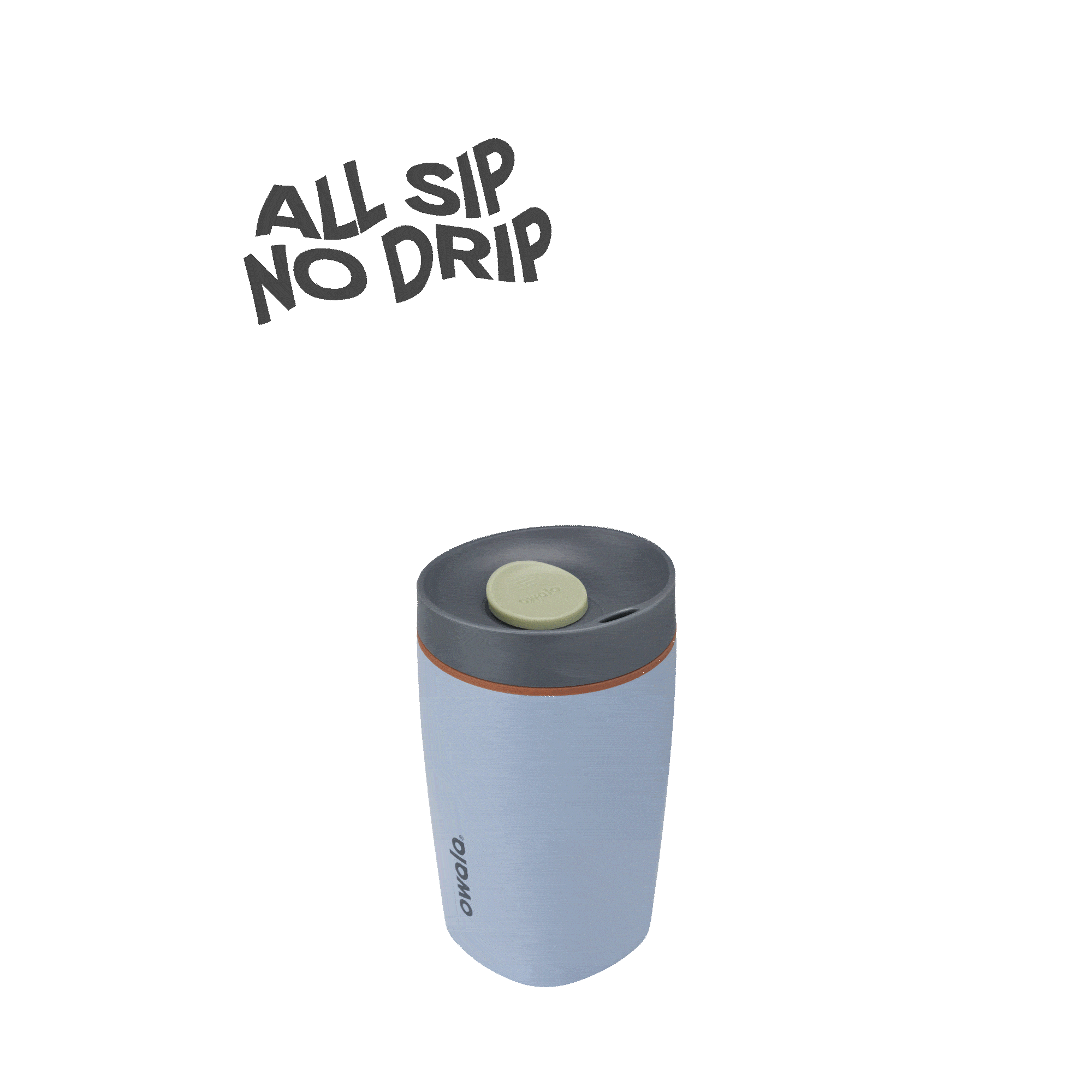 SmoothSip Slider 12oz in Lakeside, rotating view