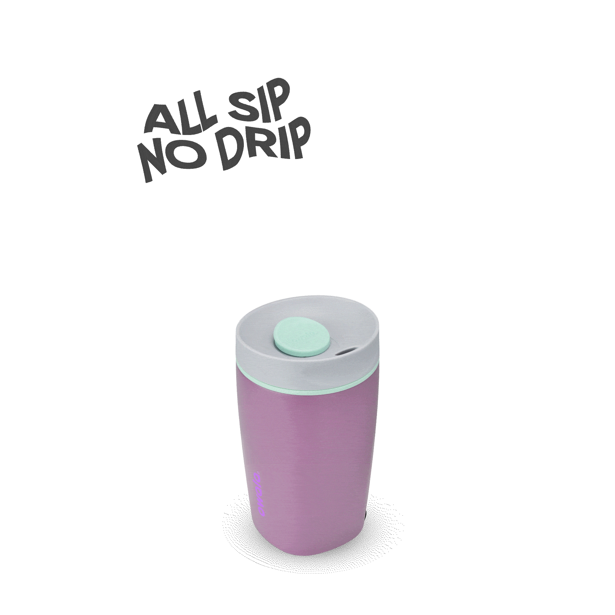 SmoothSip Slider 12oz in Plum Perfect, rotating view