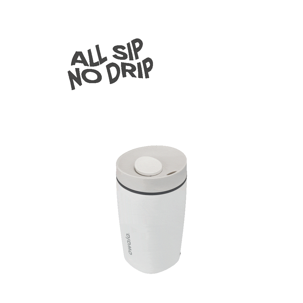 SmoothSip Slider 12oz in Shy Marshmallow, rotating view