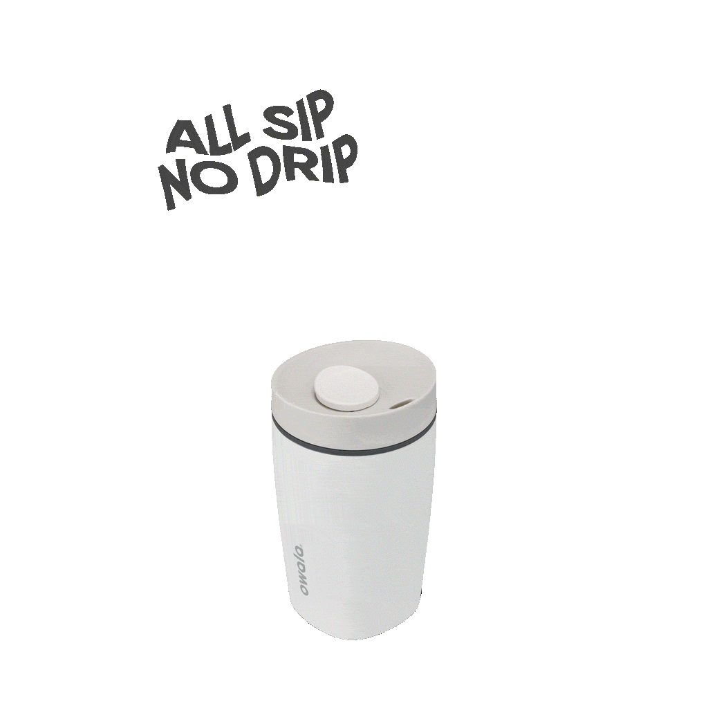 SmoothSip Slider 12oz in Shy Marshmallow, rotating view