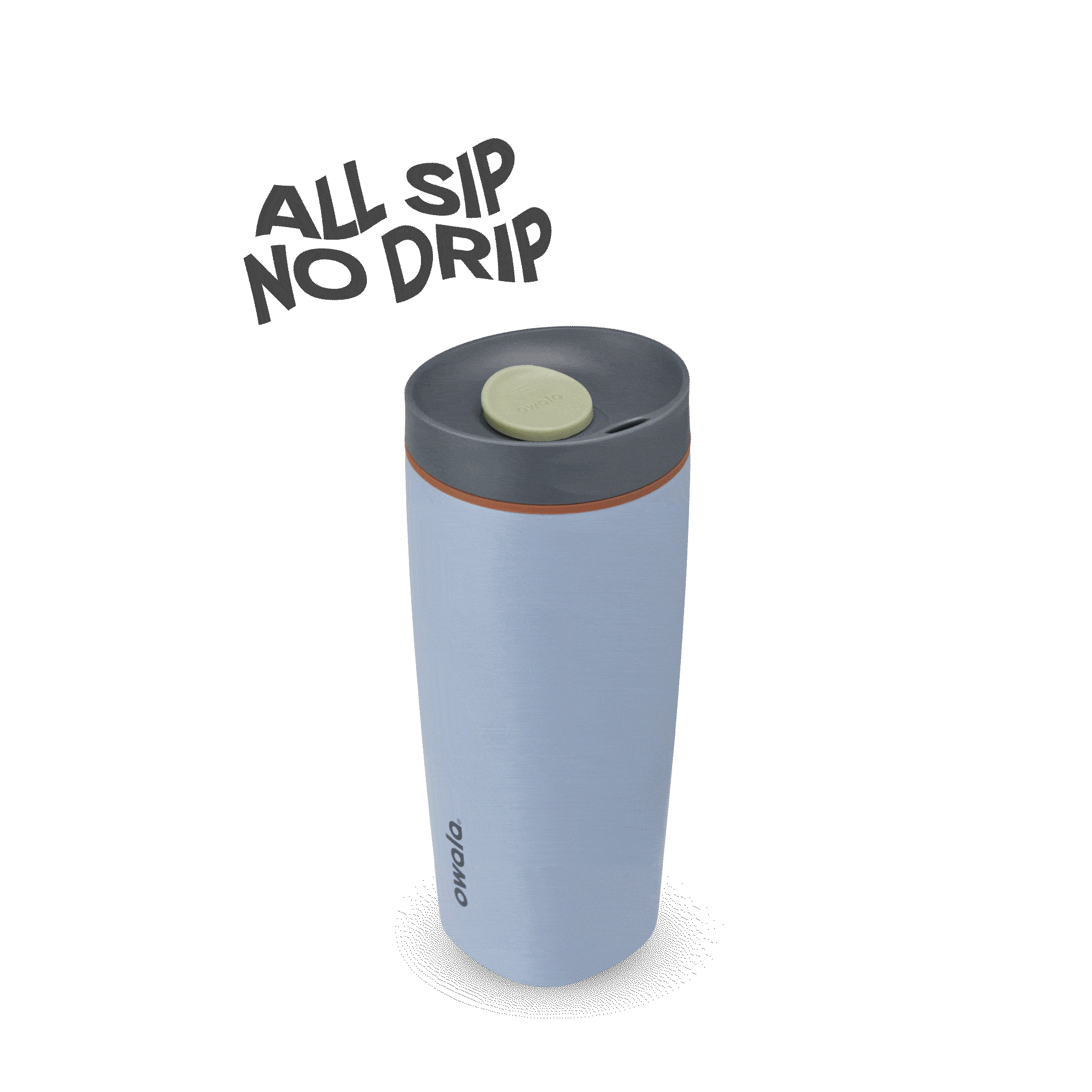 SmoothSip Slider 20oz tumbler, rotating view