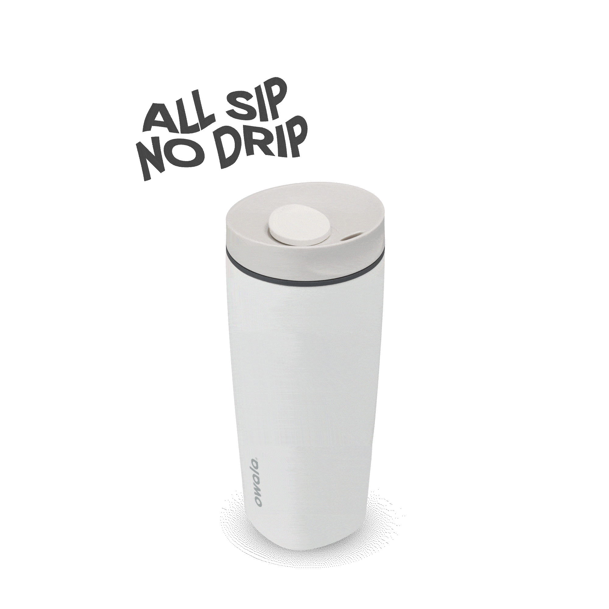 SmoothSip Slider 20oz in Shy Marshmallow, rotating view