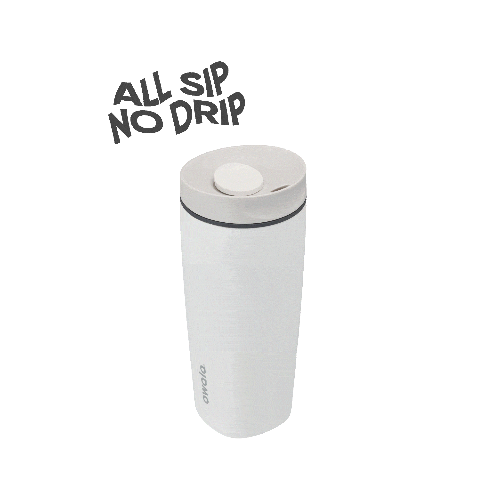 SmoothSip Slider 20oz in Shy Marshmallow, rotating view