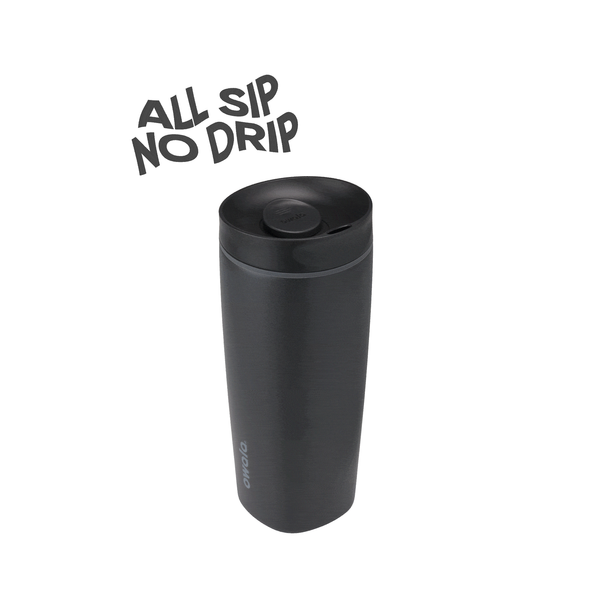 SmoothSip Slider 20oz in Very Very Dark, rotating view