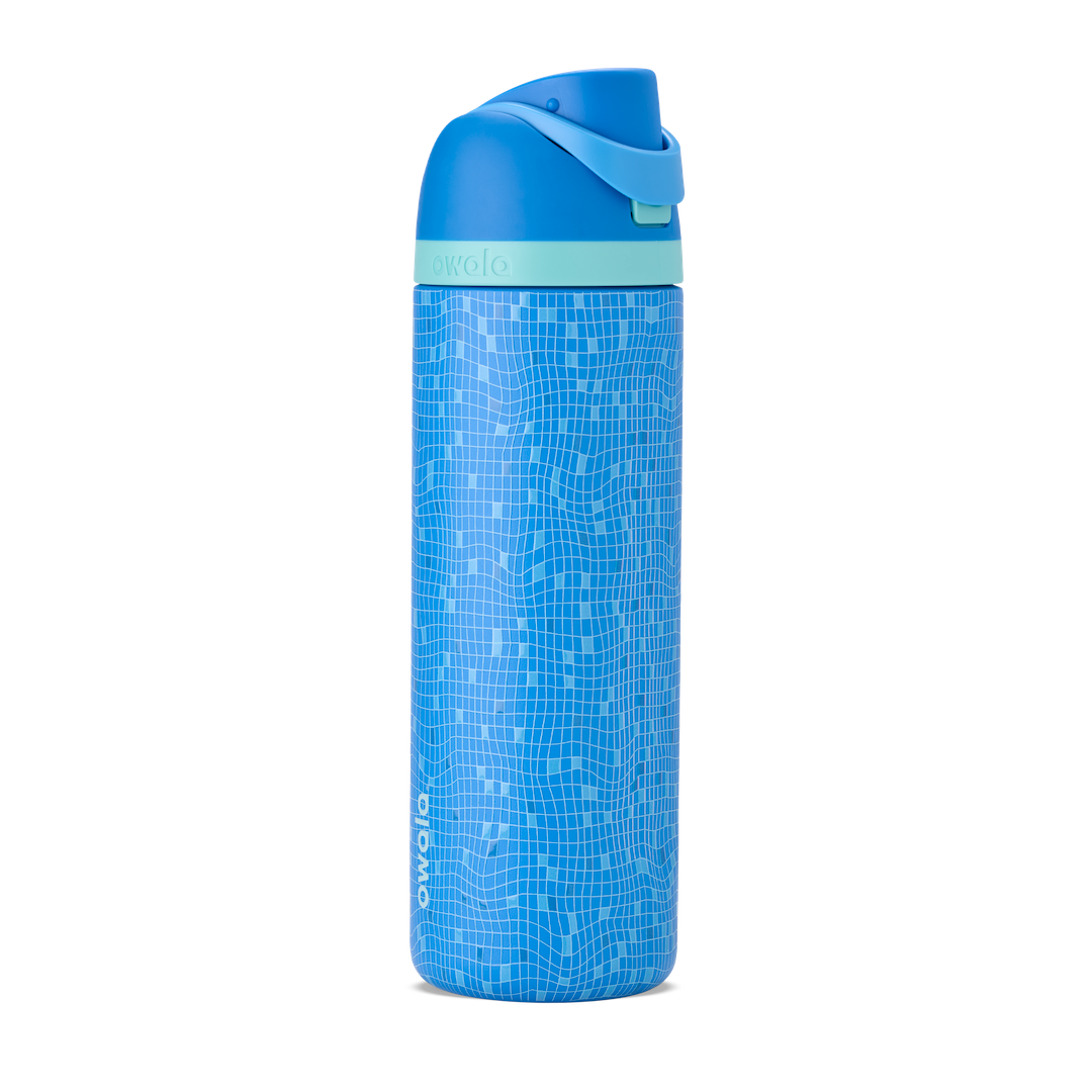 Owala Birthday Bash Take a Dip 24oz FreeSip bottle in bright blue