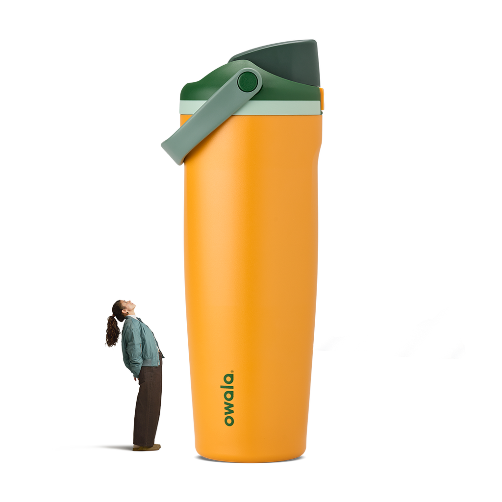 FreeSip Sway 32oz tumbler in Orange Grove