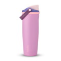 FreeSip Sway 32oz, soft lilac pink tumbler with purple and blush accent lid and carry loop
