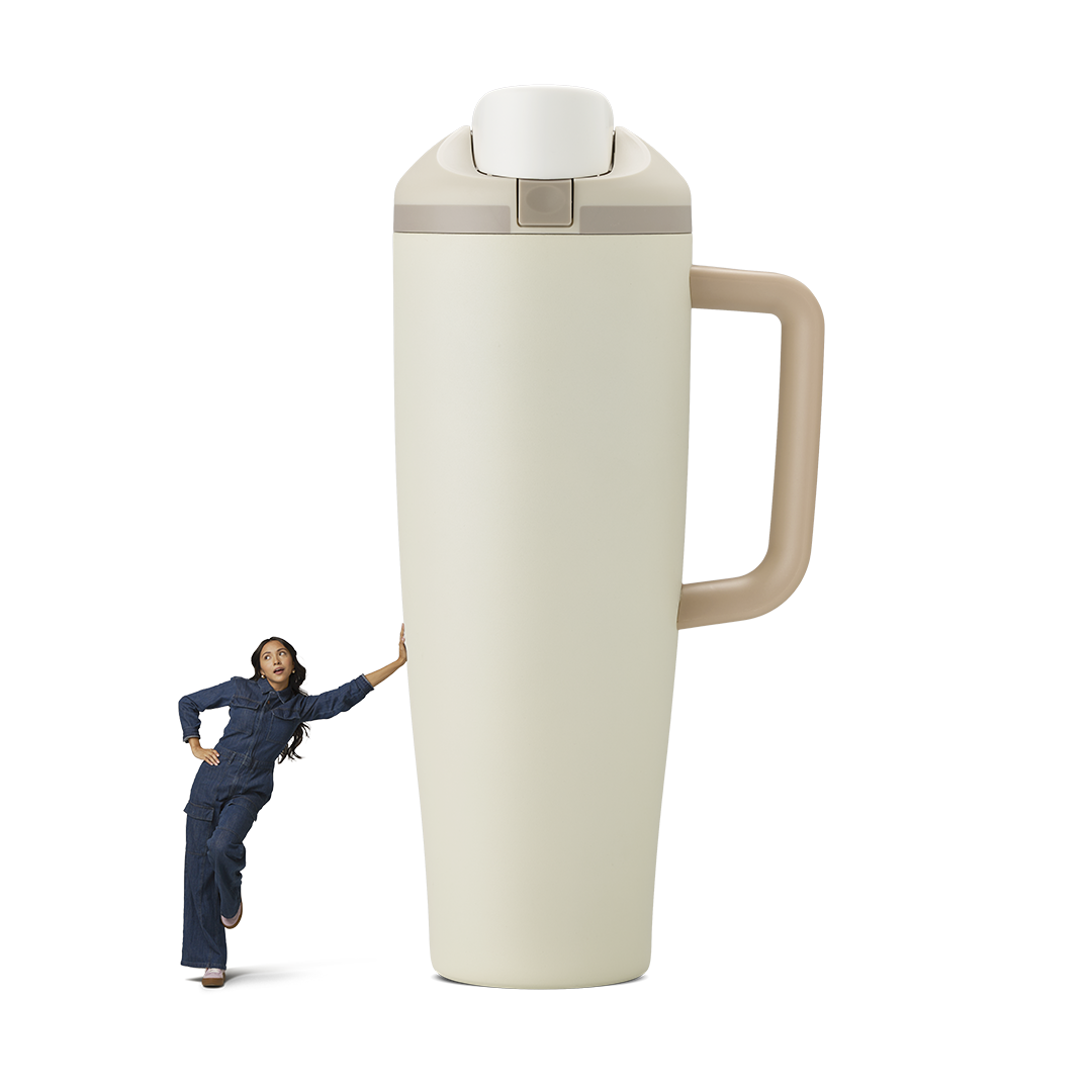 FreeSip Tumbler 40oz in Lightly Toasted