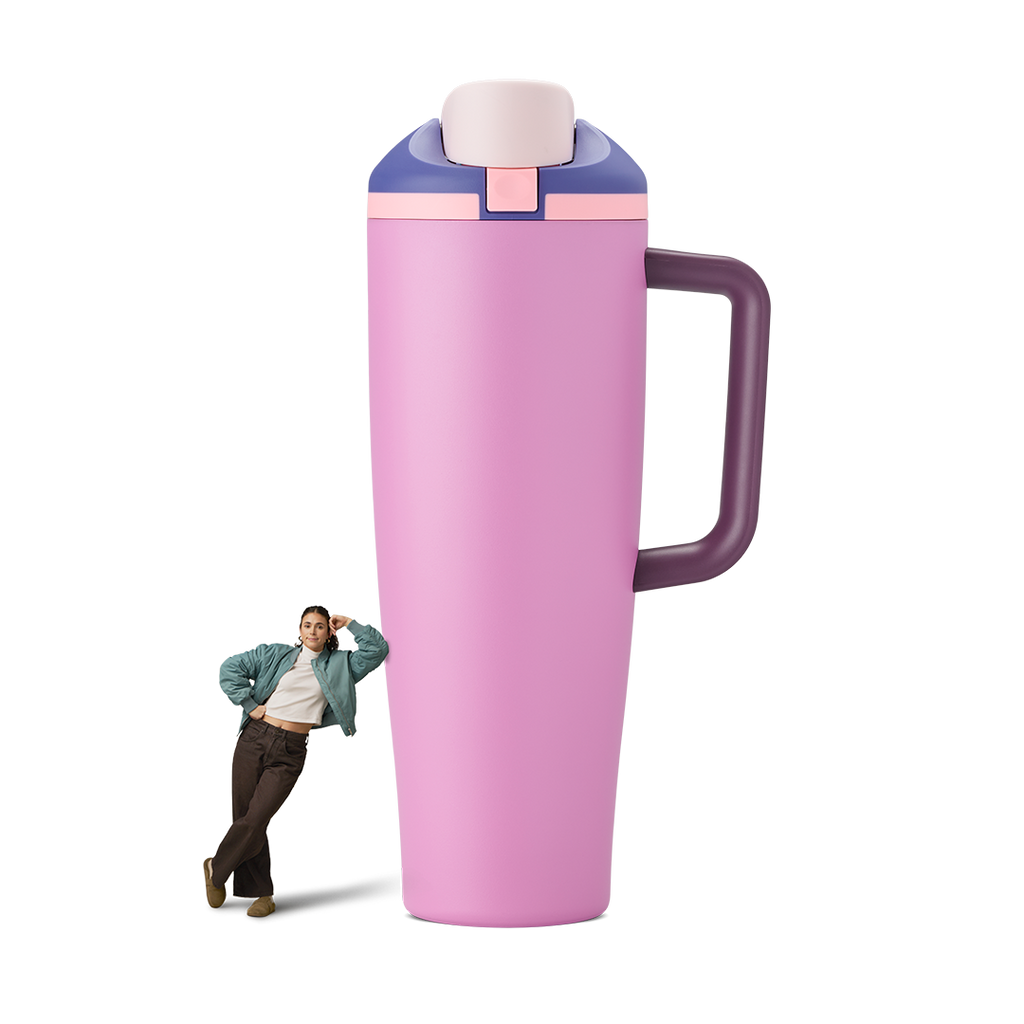 FreeSip Tumbler 40oz in Pretty in Purple