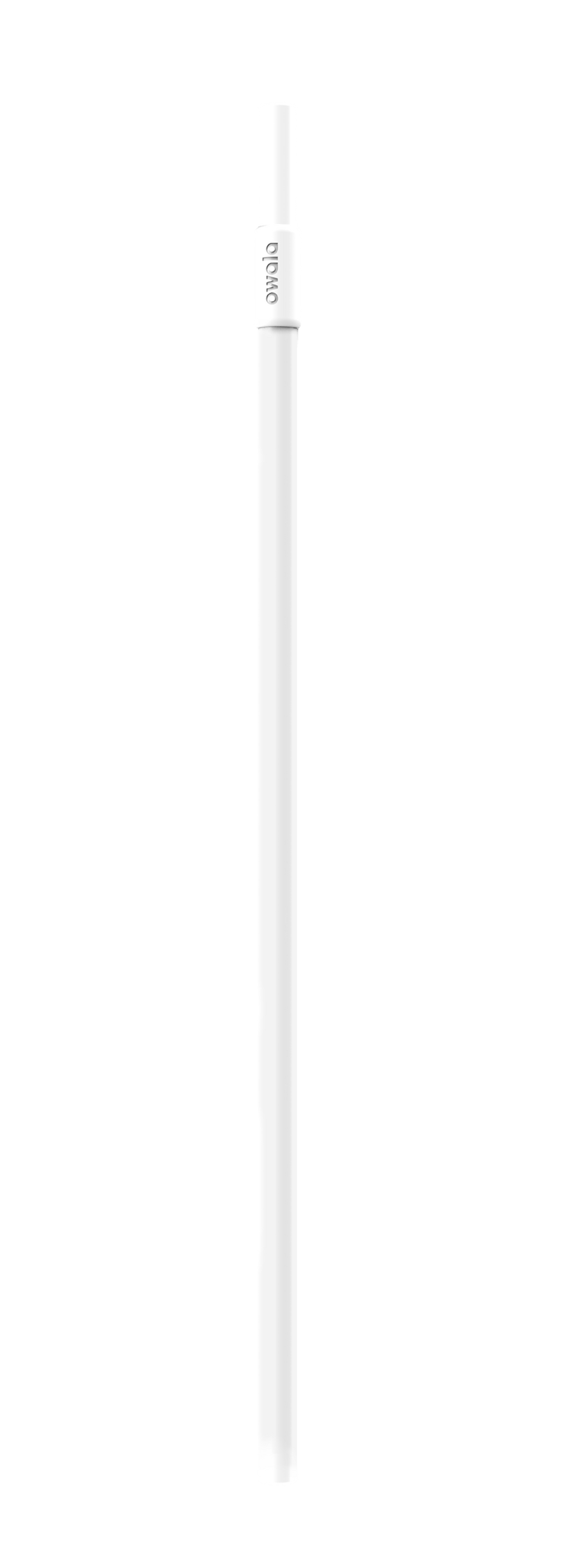Owala Replacement Straw in white with Owala logo printed near the top