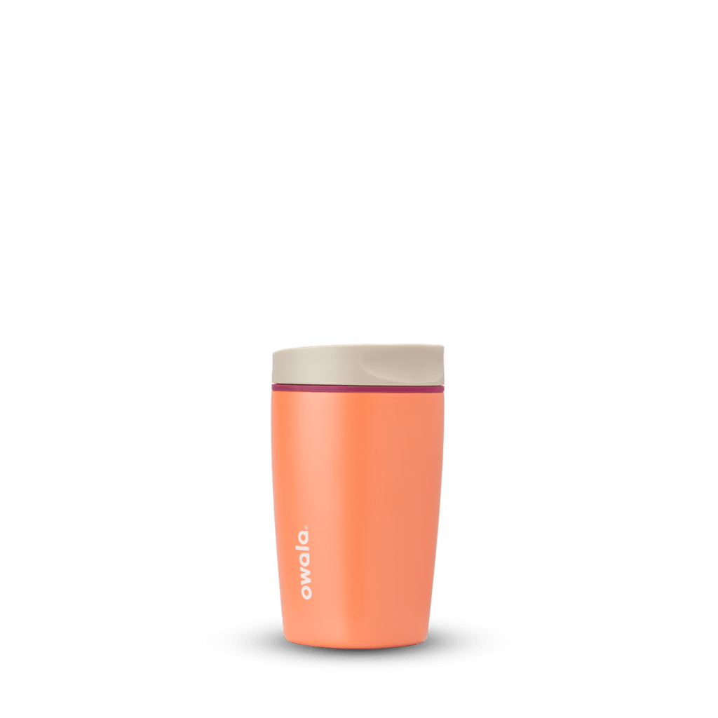 SmoothSip Slider 12oz in bright coral orange