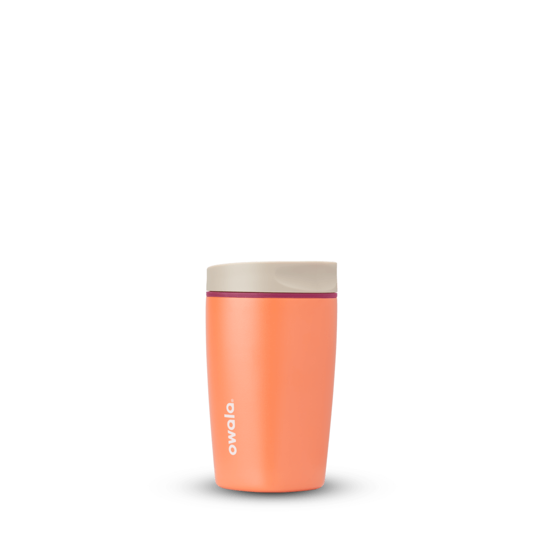 SmoothSip Slider 12oz in bright coral orange