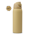 FreeSip 40oz Autumn Vista; warm golden sand body with matching tan flip cap, lighter cream-tan carry loop, and tan lid