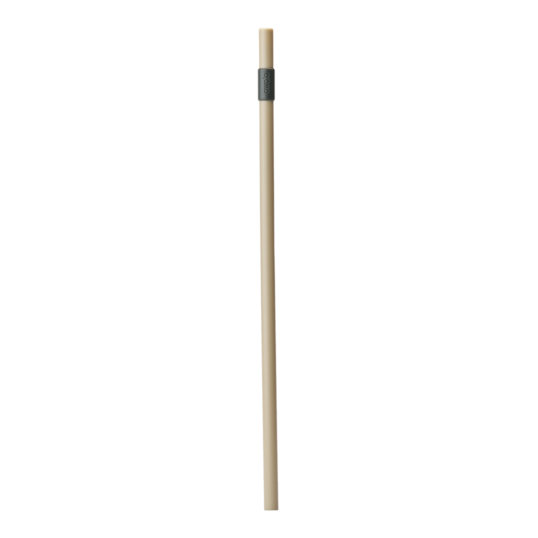 Owala 301mm Replacement Straw in natural tan body with dark grey connector near the top (Green House colorway)