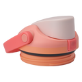 FreeSip Sway 30oz replacement lid in Sparkling Sherbet, coral peach to orange gradient dome-shaped lid with blush pink flip cap and side button