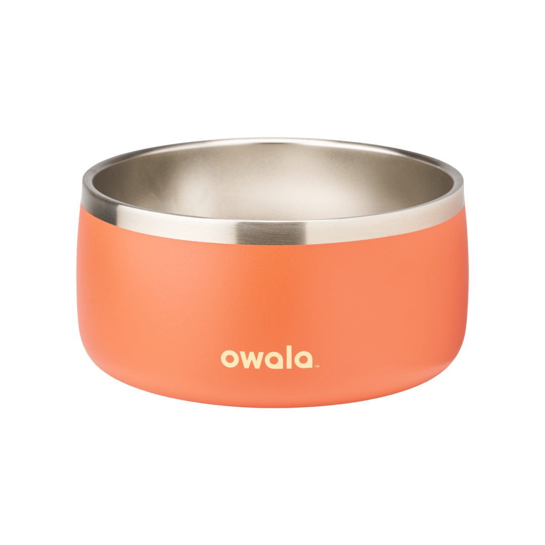 Owala Pet Bowl 6-cup in coral orange