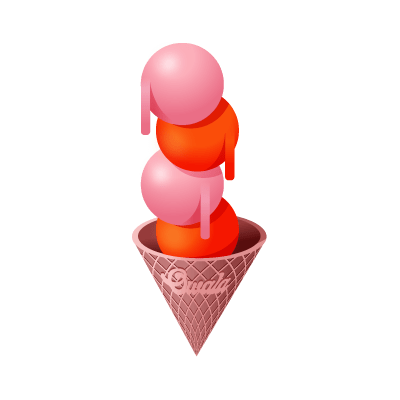 Super Duper Scooper sticker illustration