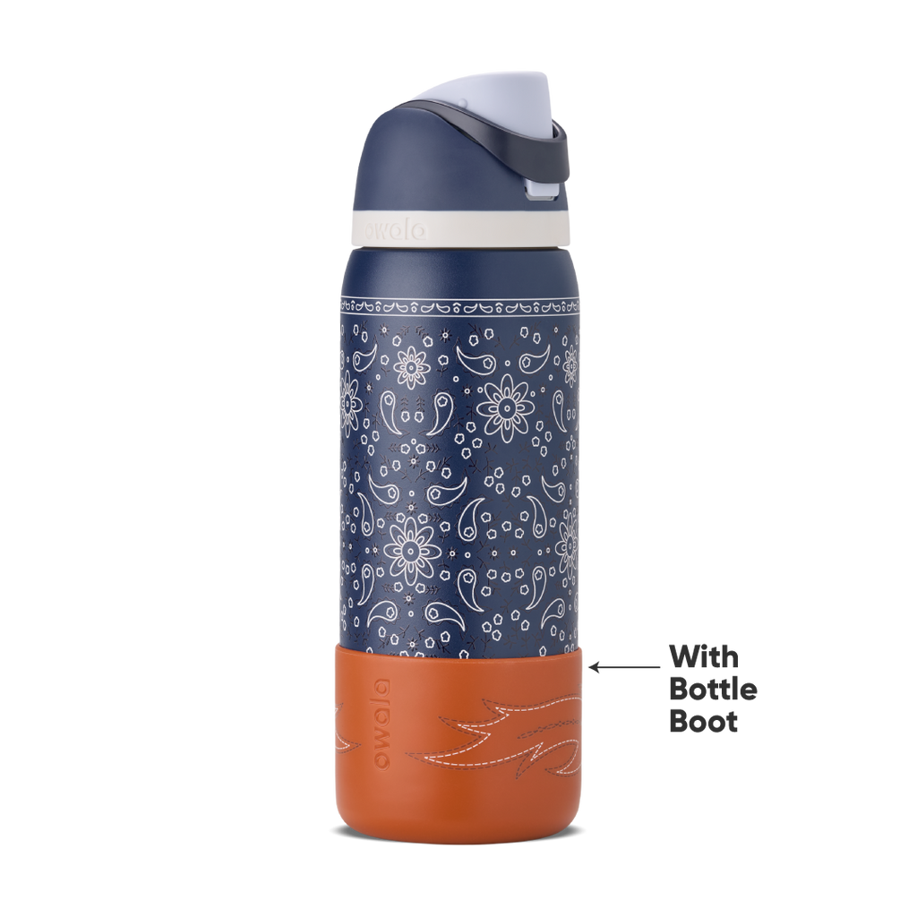 FreeSip with bandana-print body and Bottle Boot
