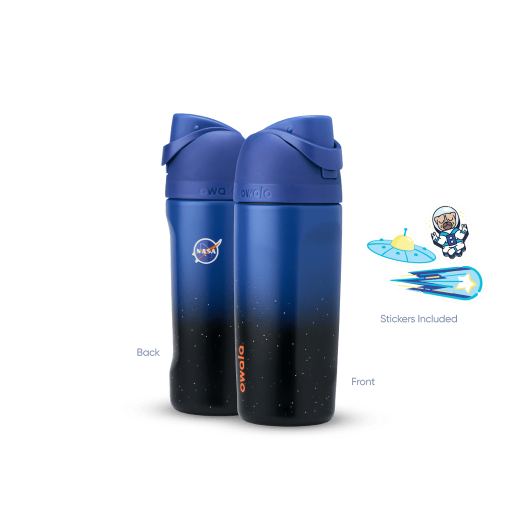 Owala Kids' FreeSip bottle with NASA-inspired design